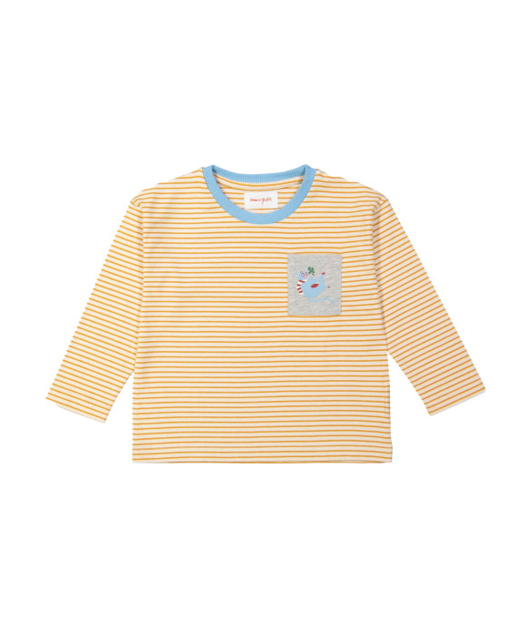 T-shirt monkey mosterd 