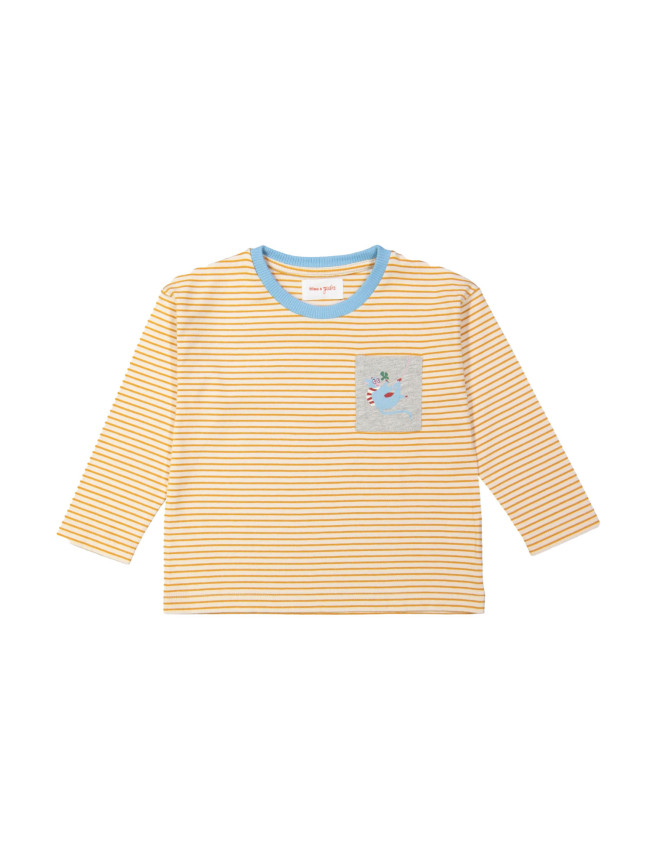 T-shirt monkey mosterd 12m-18m