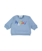 Sweater mini happy bleu clair