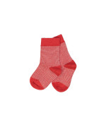 socks mini stripe red