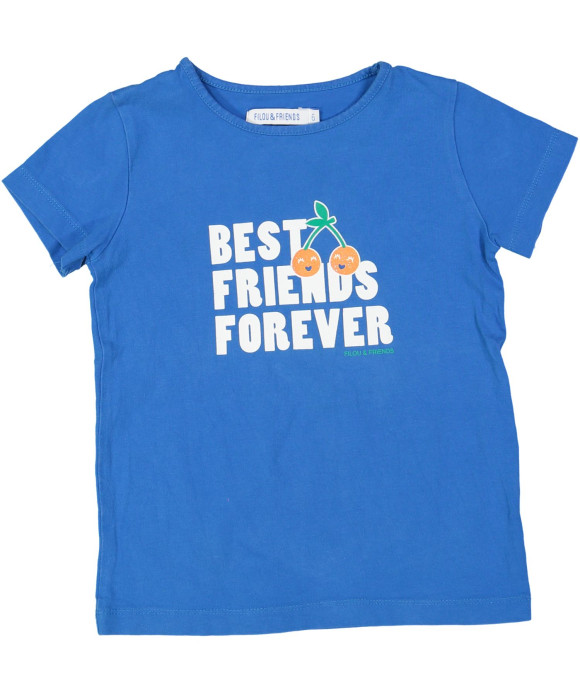 t-shirt blauw best friends 06j