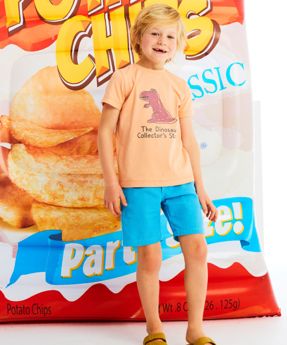 t-shirt dino store zalm