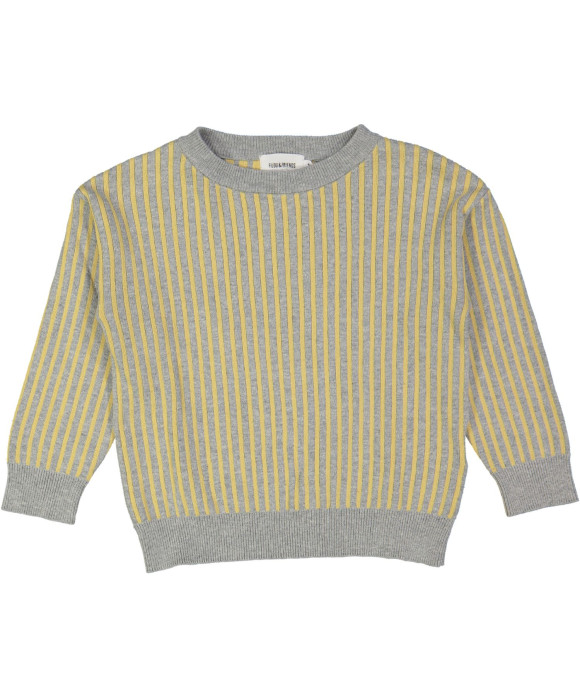 sweater grijs gele streep 02j