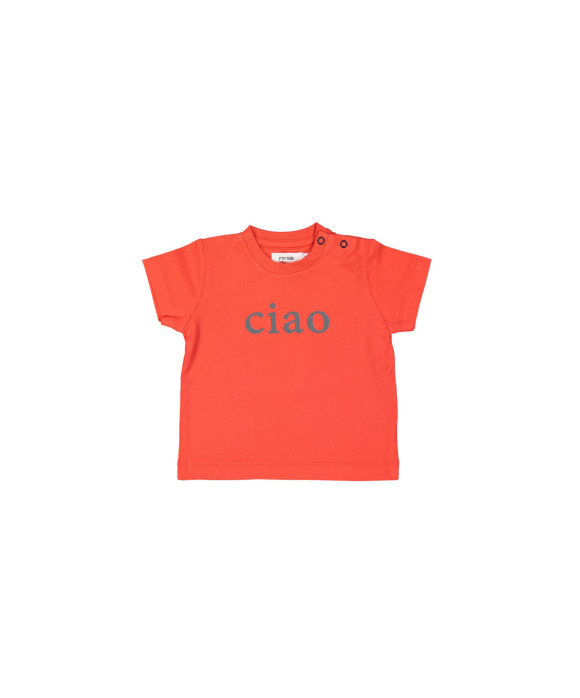 t-shirt mini ciao rood