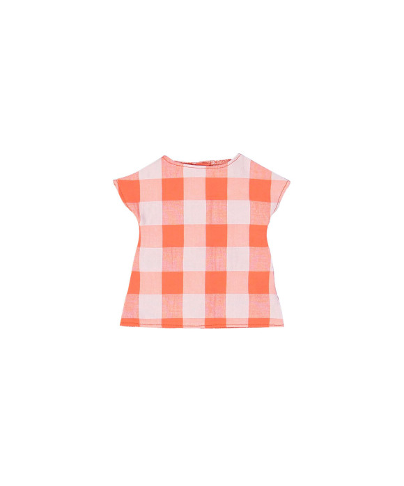 robe de pouppée vichy rouge
