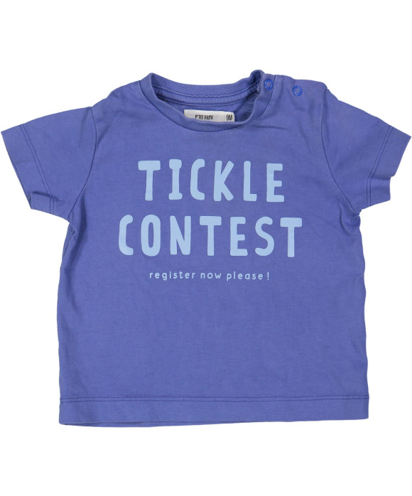 t-shirt blauw tickle contest 09m