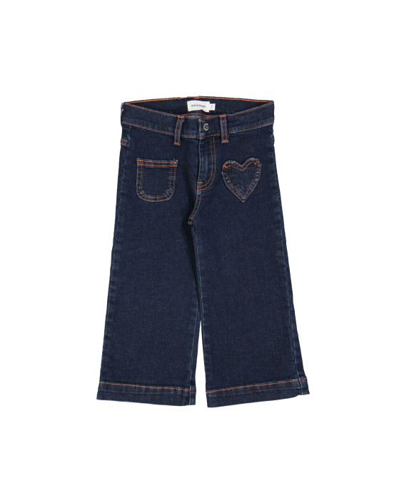 Jeans straight zipper blue