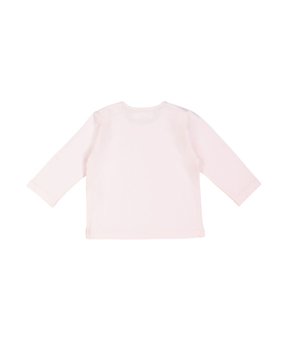 t-shirt mini bisou rose clair