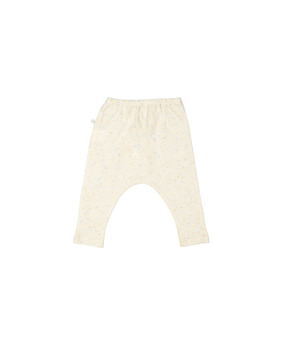 Pantalon moucheté écru