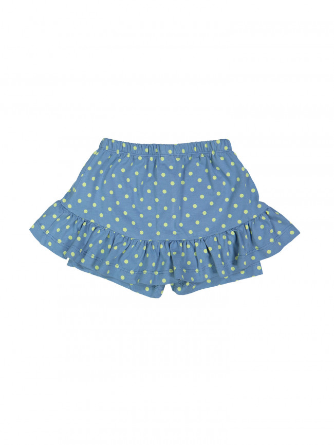 skirt with short dots blue