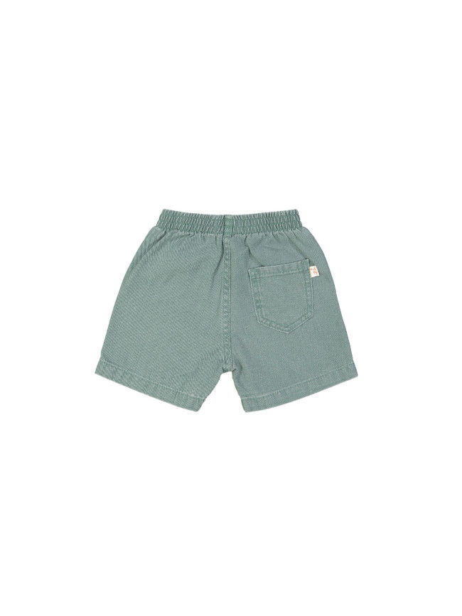 Jeans bermuda confort vert