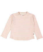 t-shirt roze ecru gestreept 04j .