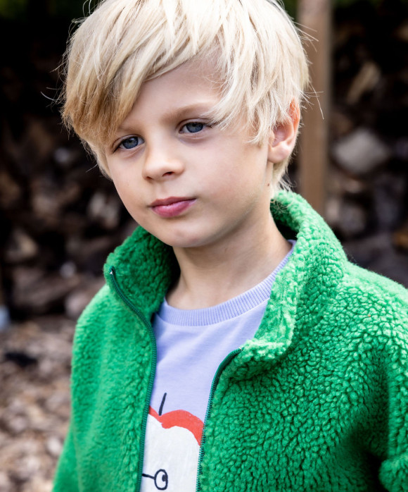 Gilet teddy green