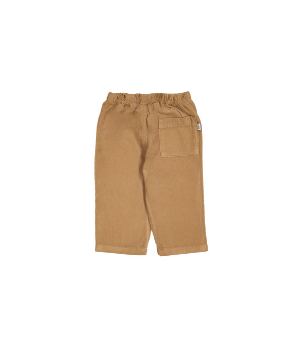 Comfy broek mini rib camel