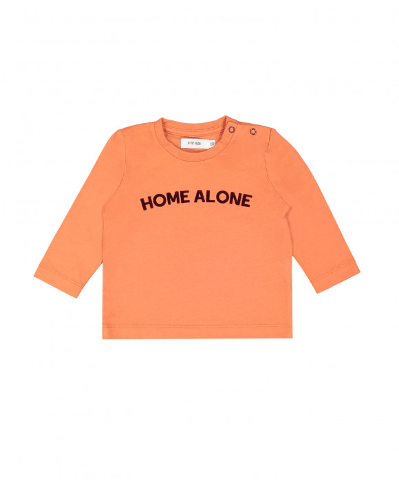 T-shirt mini home alone oranje