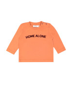 T-shirt mini home alone oranje 18m