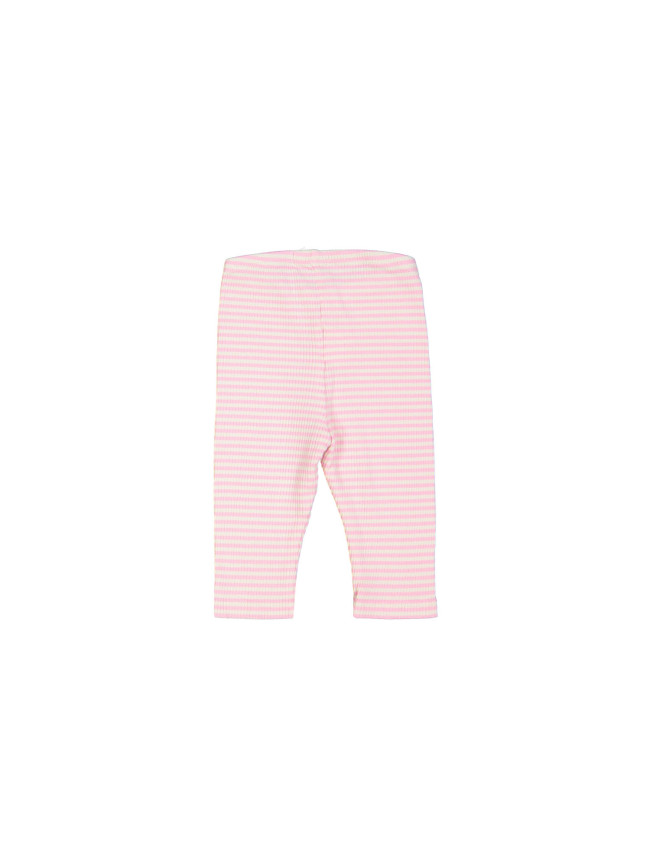 legging mini rib stripe bright pink