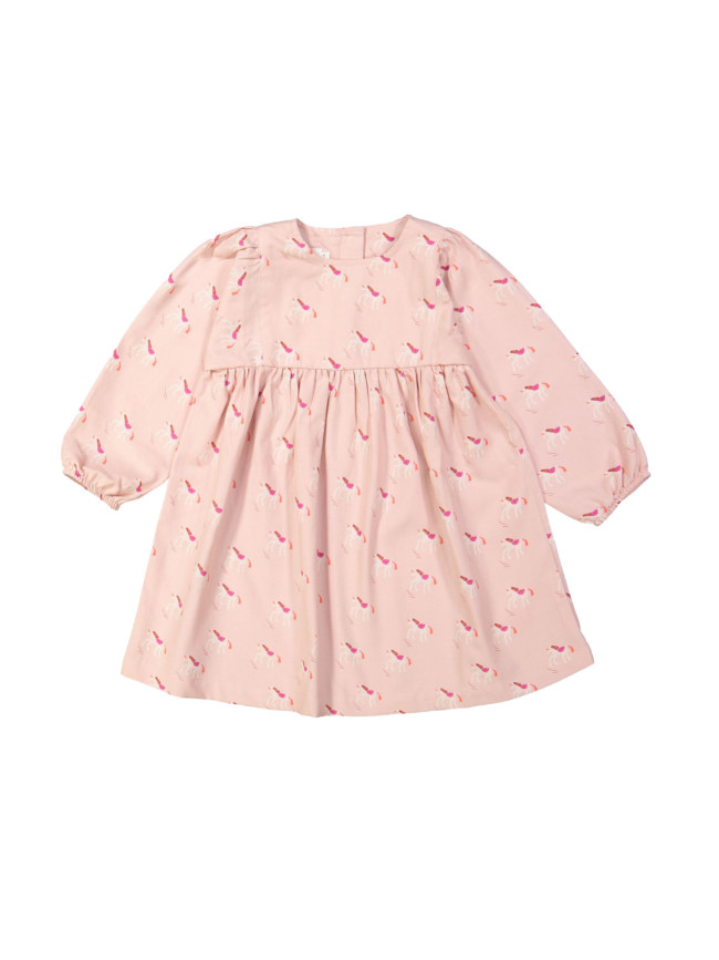 Jurk unicorn oudroze 18m