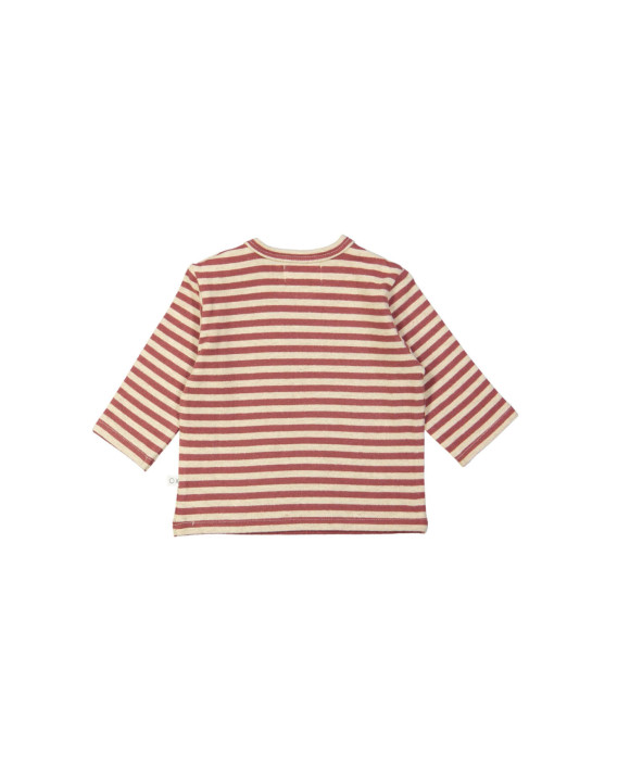 T-shirt streep bordeaux