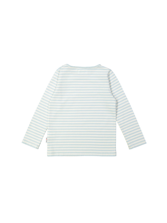 T-shirt rayé bleu clair