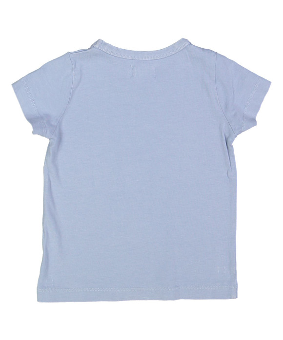 t-shirt blauw zon 02j
