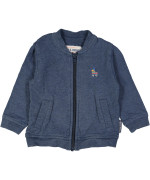 gilet molton blauw effen 09m .