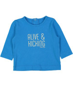 t-shirt blauw alive 01m