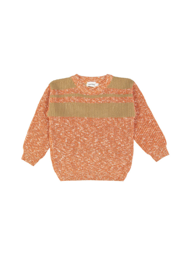 pull melange oranje 02j