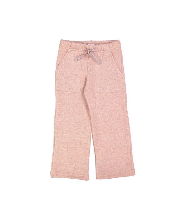 Broek molton lichtroze