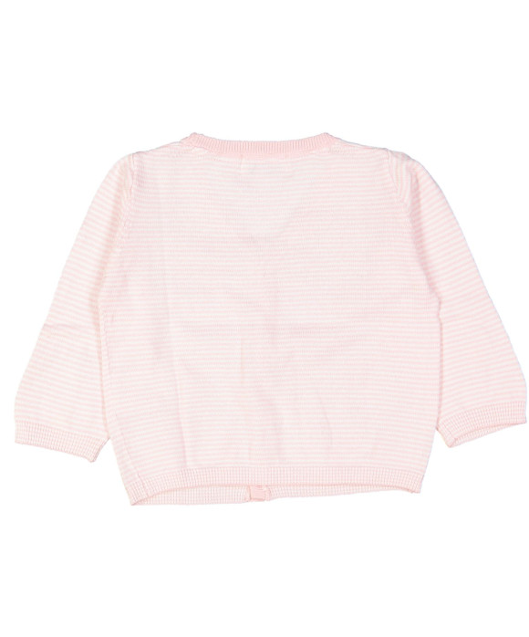 gilet tricot roze gestreept 03m