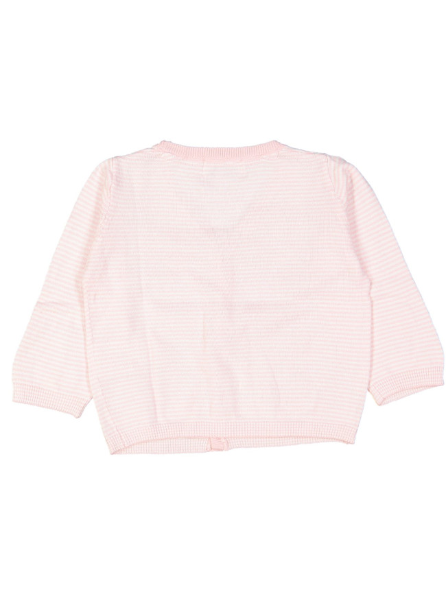 gilet tricot roze gestreept 03m