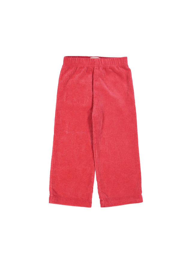 Comfy broek brede rib helderrood 02j