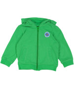 gilet molton groen embleem links  12m