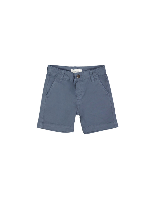 Chino bermuda gris bleu