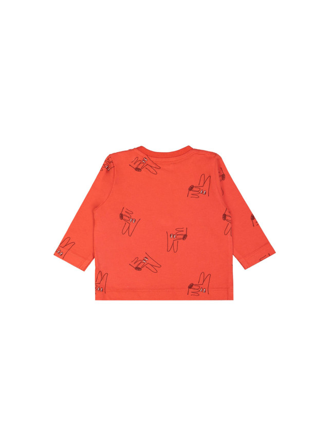 t-shirt mini chien tiptop rouge