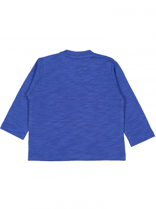 t-shirt sport stripe felblauw 00m