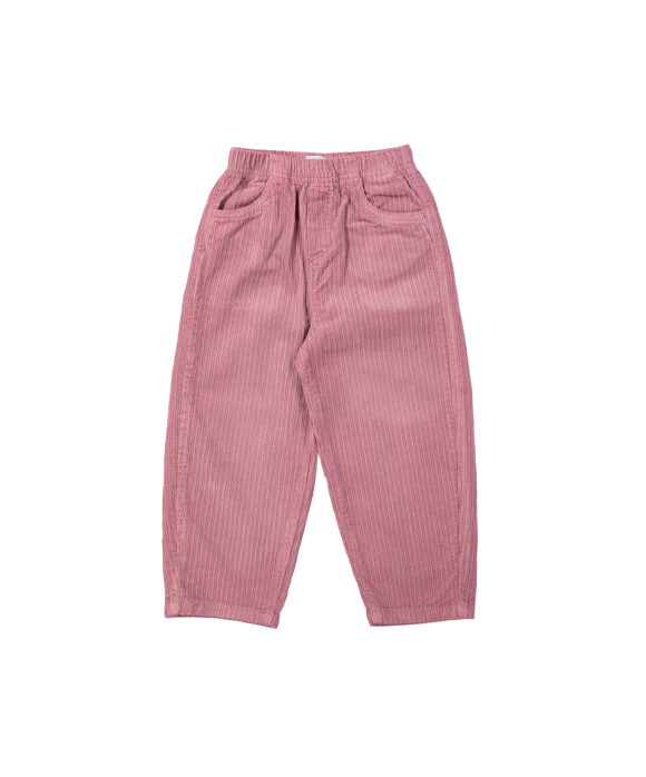 Broek brede rib mauve 