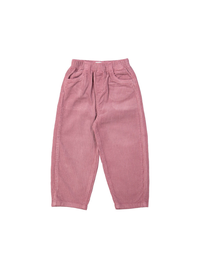 Broek brede rib mauve 12m-18m
