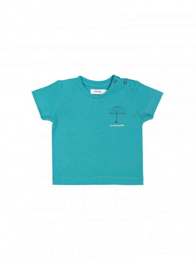 T-shirt lil picnic pal teal 18m