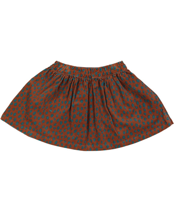 rok bruin velours stippen 02j