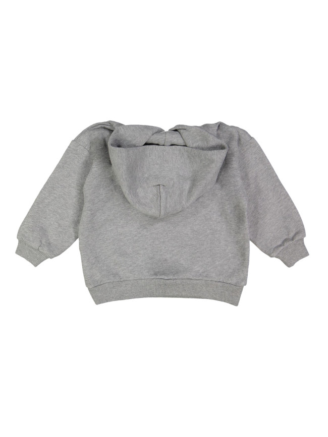 Sweater capuchon chien de l'oncle gris