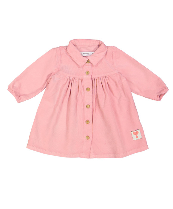 jurk mini babyrib hot pink