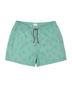 swimming shorts happy palms green