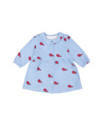 jurk mini rib sushi lichtblauw 18m