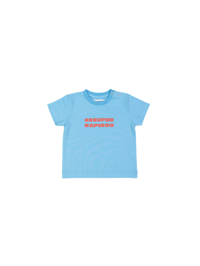 t-shirt mini super rapido turquoise