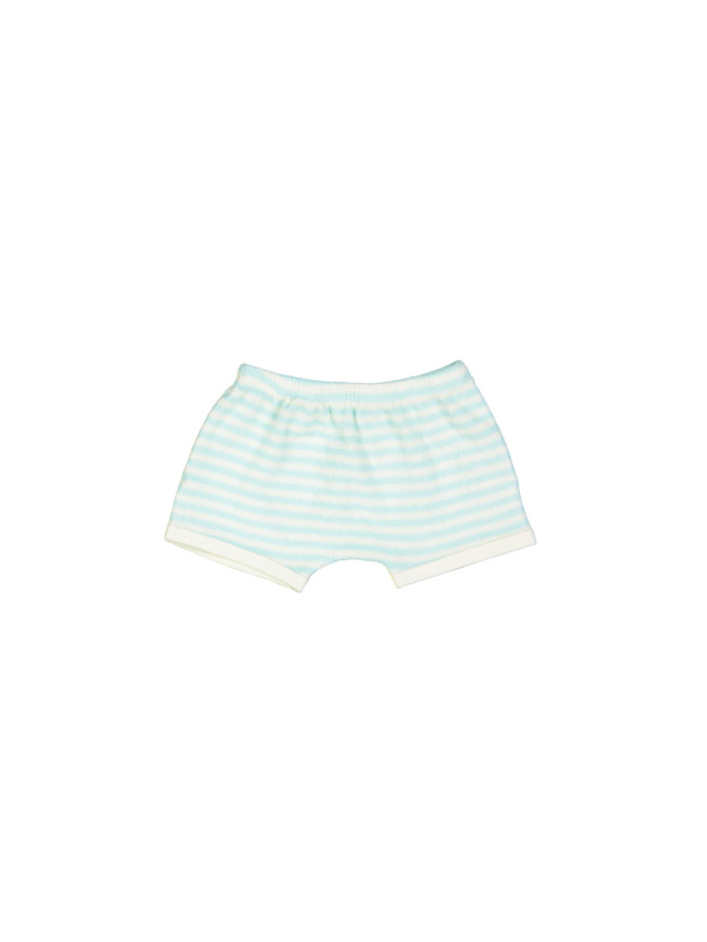 short mini stripe aqua