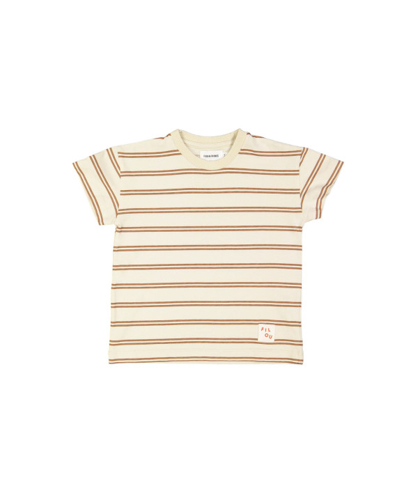 T-shirt stripe brown