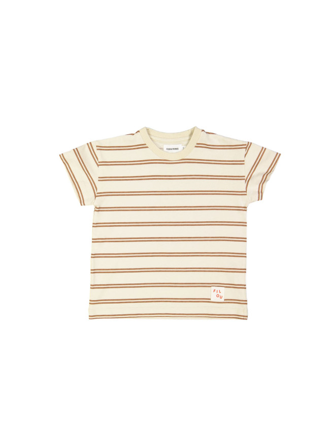 T-shirt stripe brown