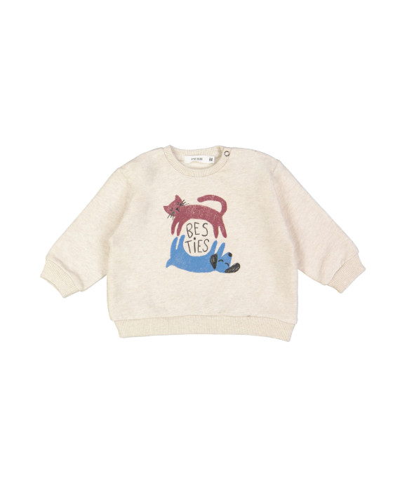 Sweater mini besties beige