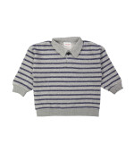 Polo streep donkergrijs 12m-18m